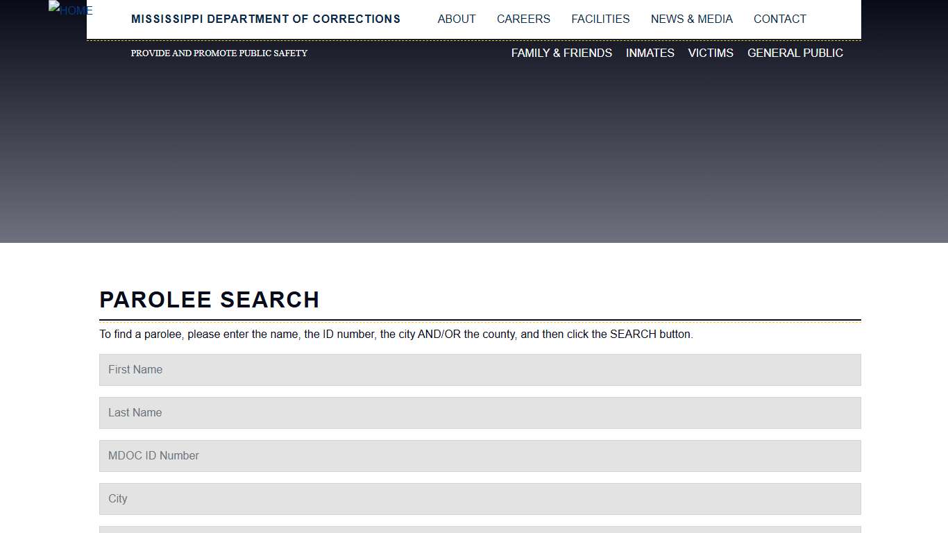 Parolee Search | Mississippi Department of Corrections