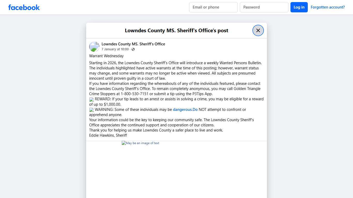 Warrant Wednesday... - Lowndes County MS. Sheriff's Office | Facebook